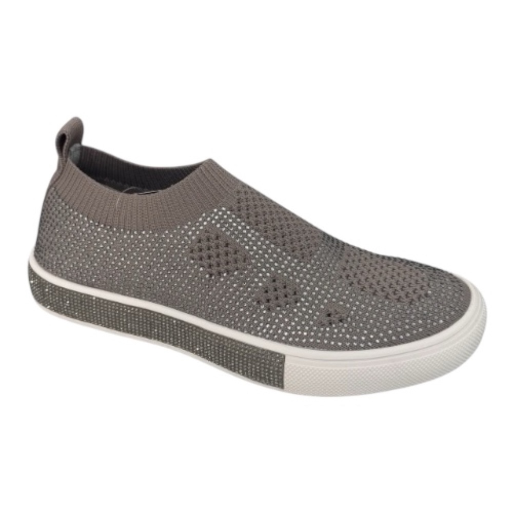 Bernie Mev Glamour Women's Shoes – Smoke Stretch Comfort Wedge Slip-On NWB